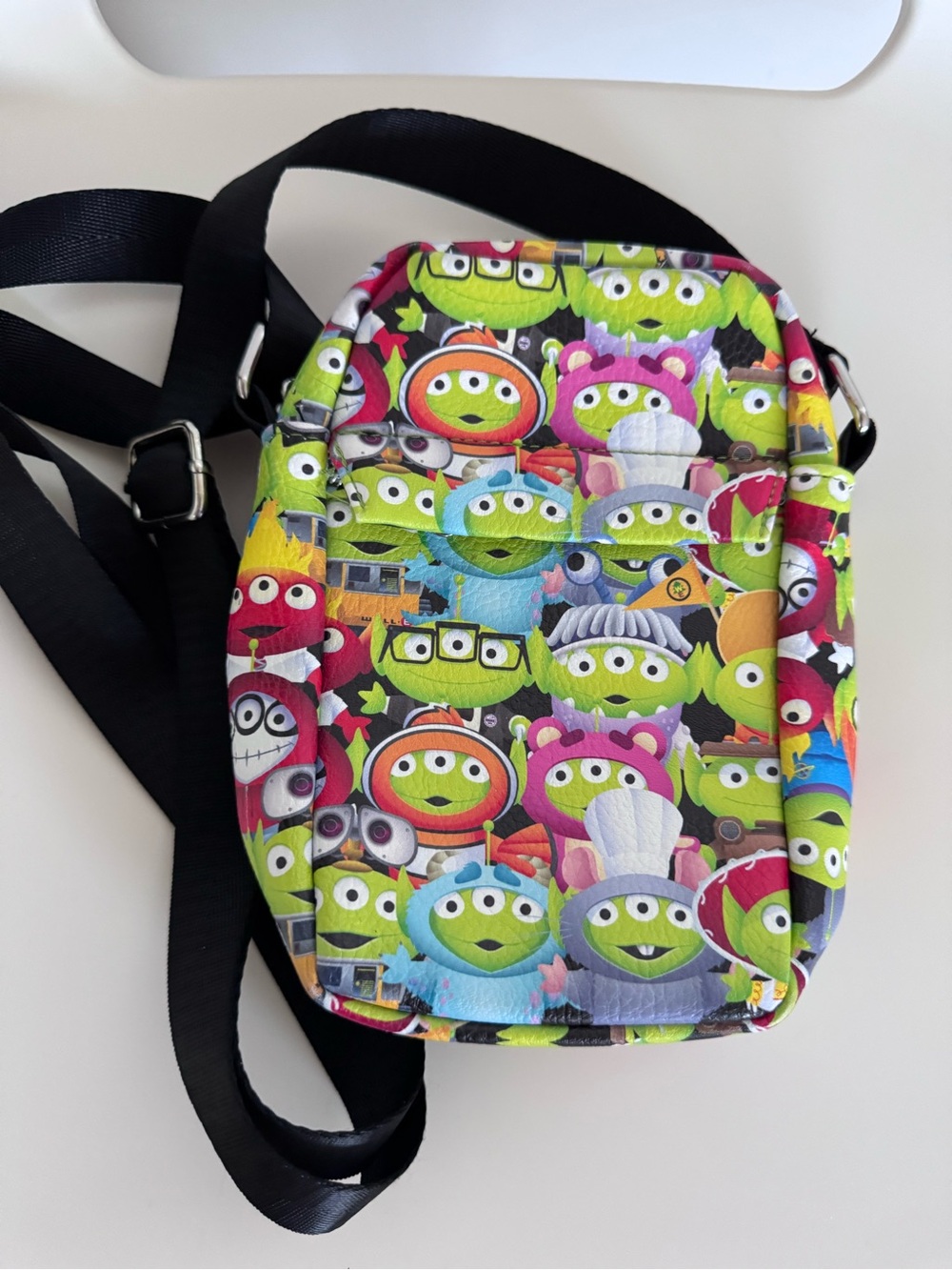 Disney Pixar Toy Story Aliens The Claw Park Crossbody Bag Ratatouille Sully Nemo
